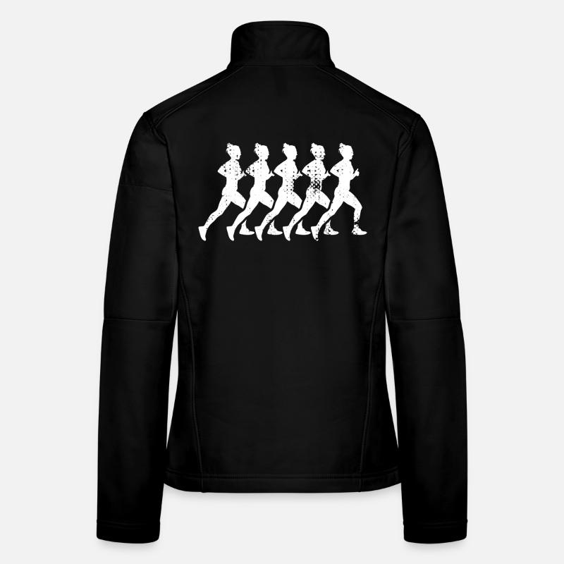 Filles en cours d’exécution Veste en tissu softshell Femme