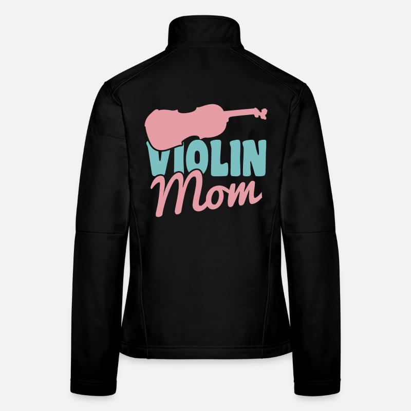 Mère violoniste Veste en tissu softshell Femme