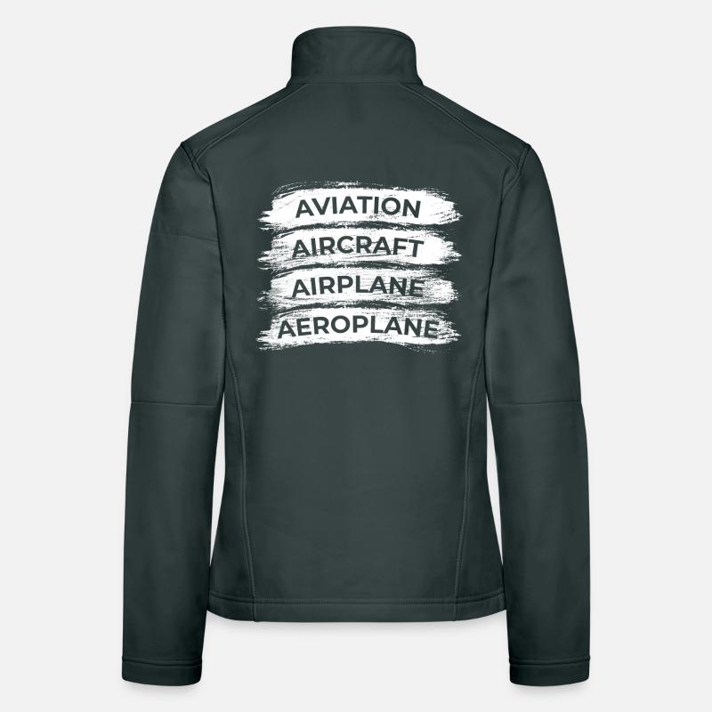 Airplane Lovers Schedule Women's Softshell Jacket