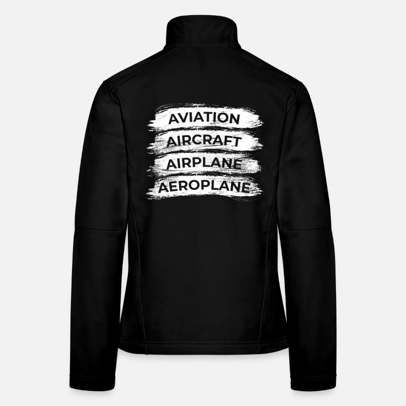 Flugzeugliebhaber Zeitplan Frauen Softshelljacke