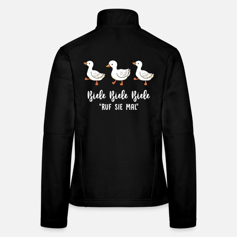 Biele Biele Biele "Ruf sie mal" - Frauen Softshelljacke - Schwarz