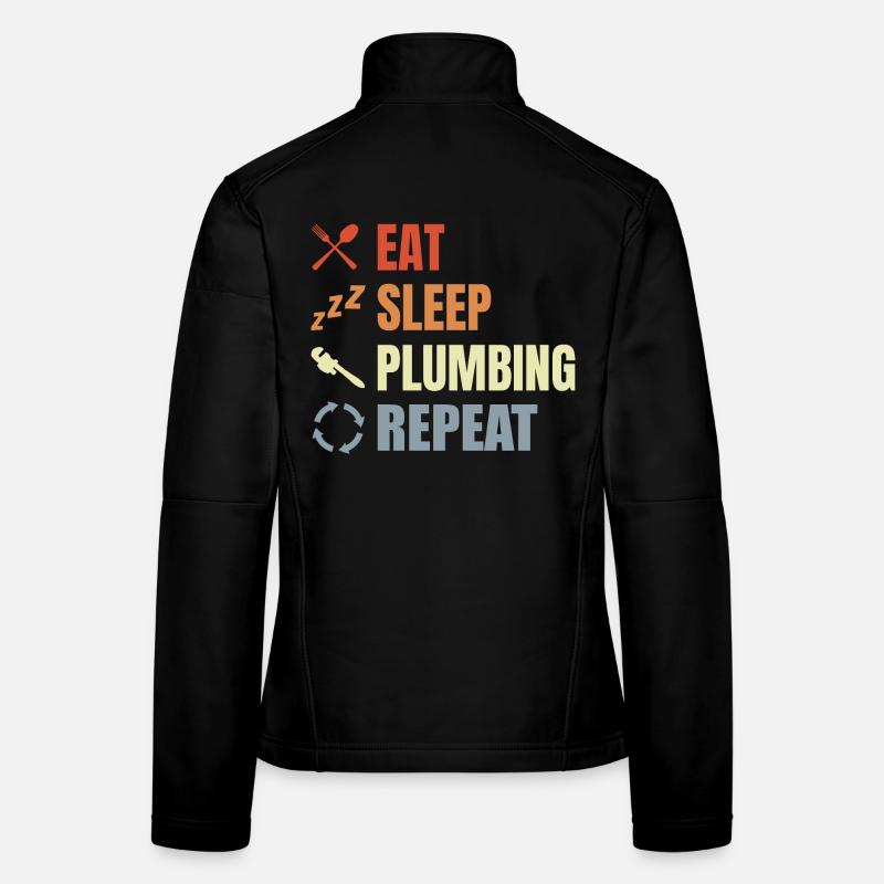 Manger Sommeil Plomberie Répéter Veste en tissu softshell Femme