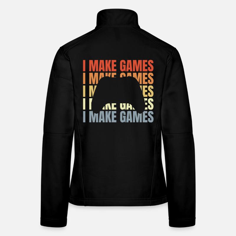 Spieleentwickler Spruch Frauen Softshelljacke