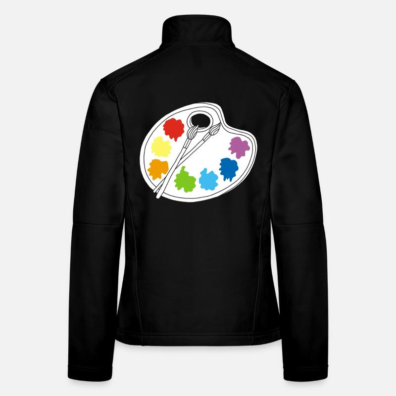 Artiste (blanc) Veste en tissu softshell Femme