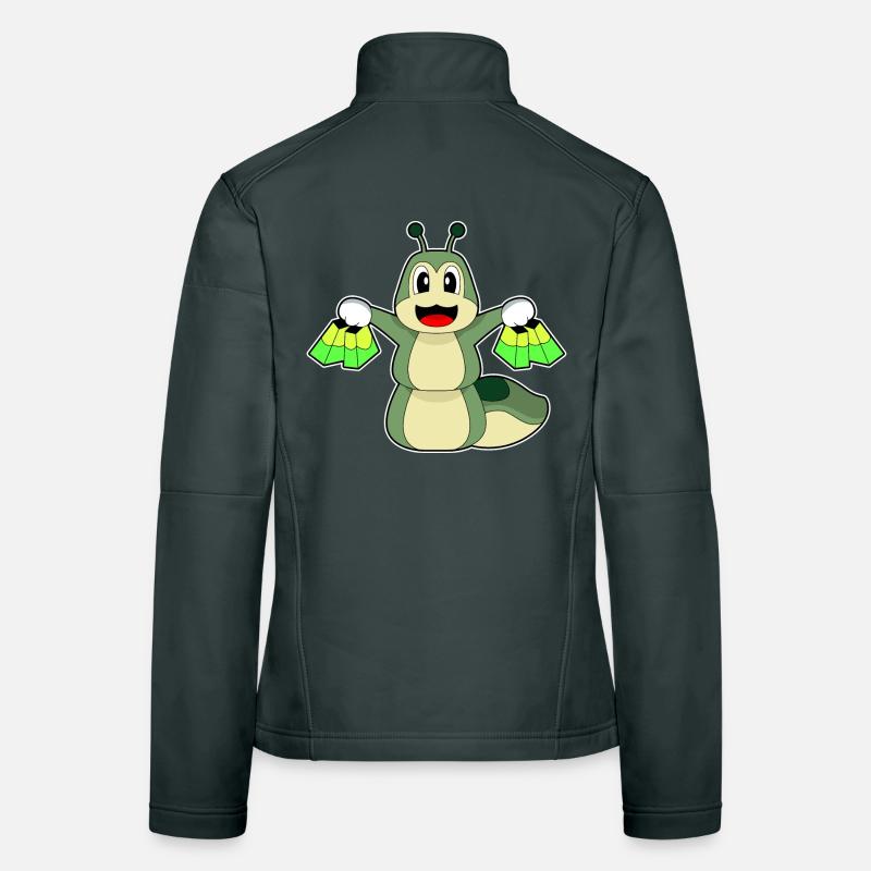 Raupe Einkaufsbeutel Frauen Softshelljacke