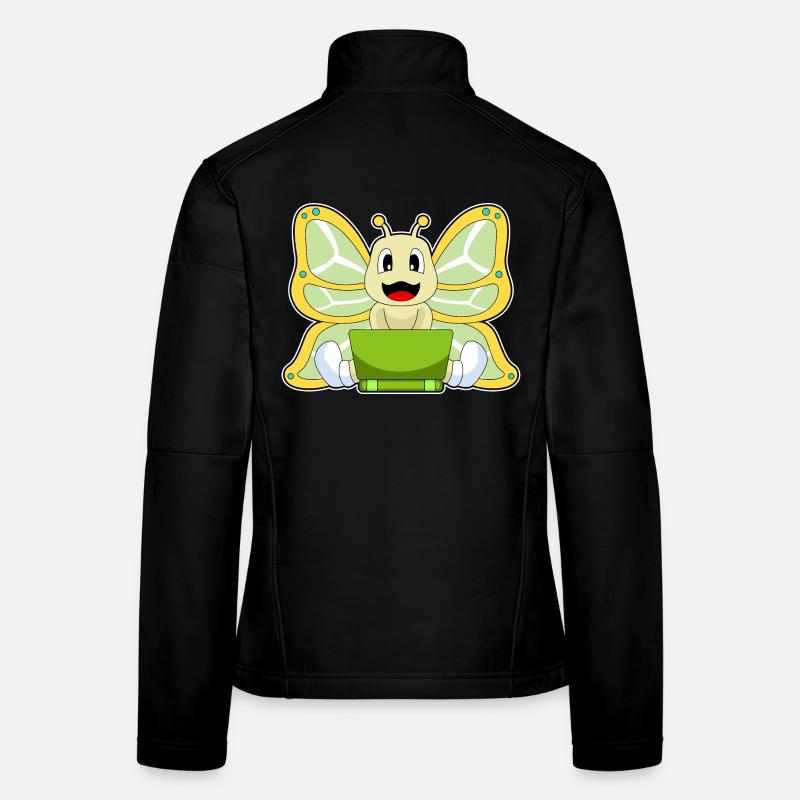 Butterfly Laptop Women's Softshell Jacket