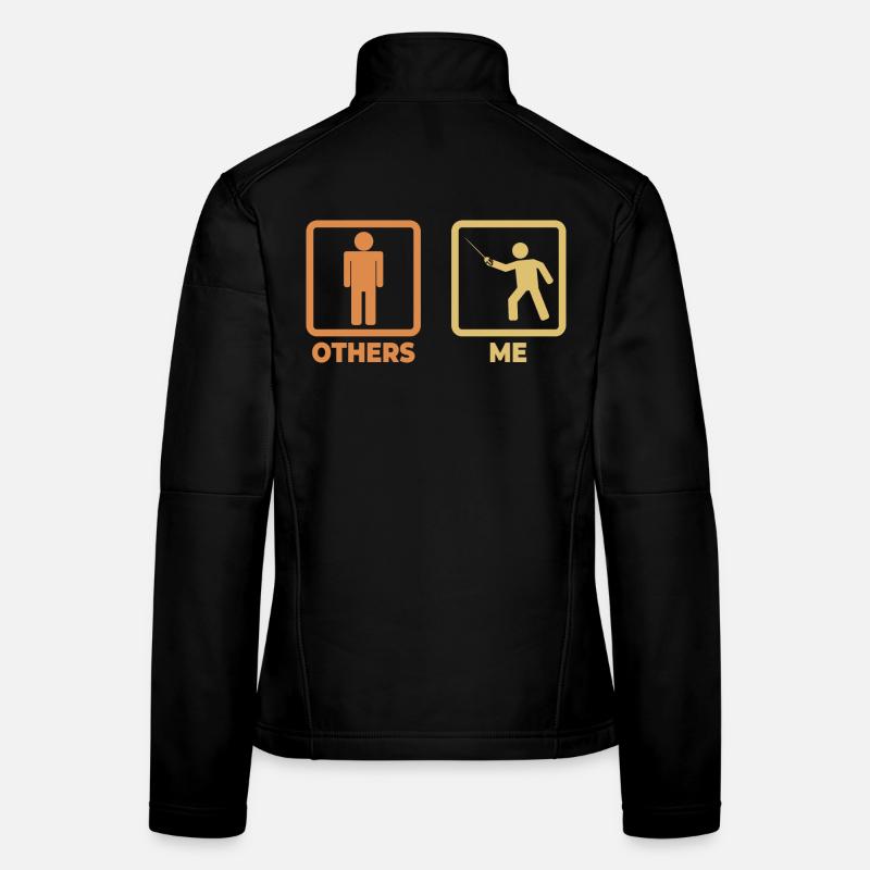 Fencer Stick Figure Women's Softshell Jacket