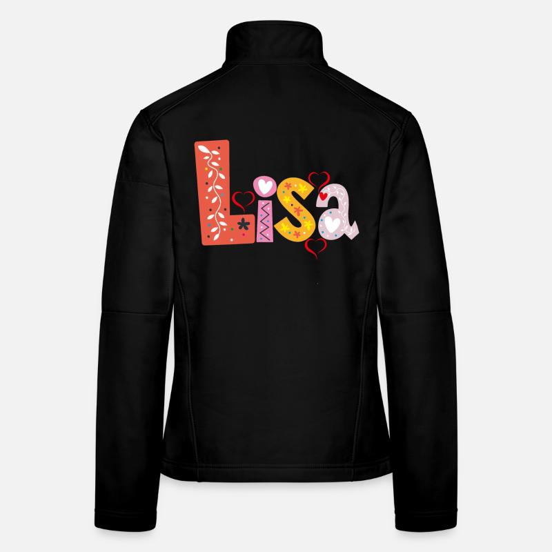 Personalized Lisa Name Women's Softshell Jacket