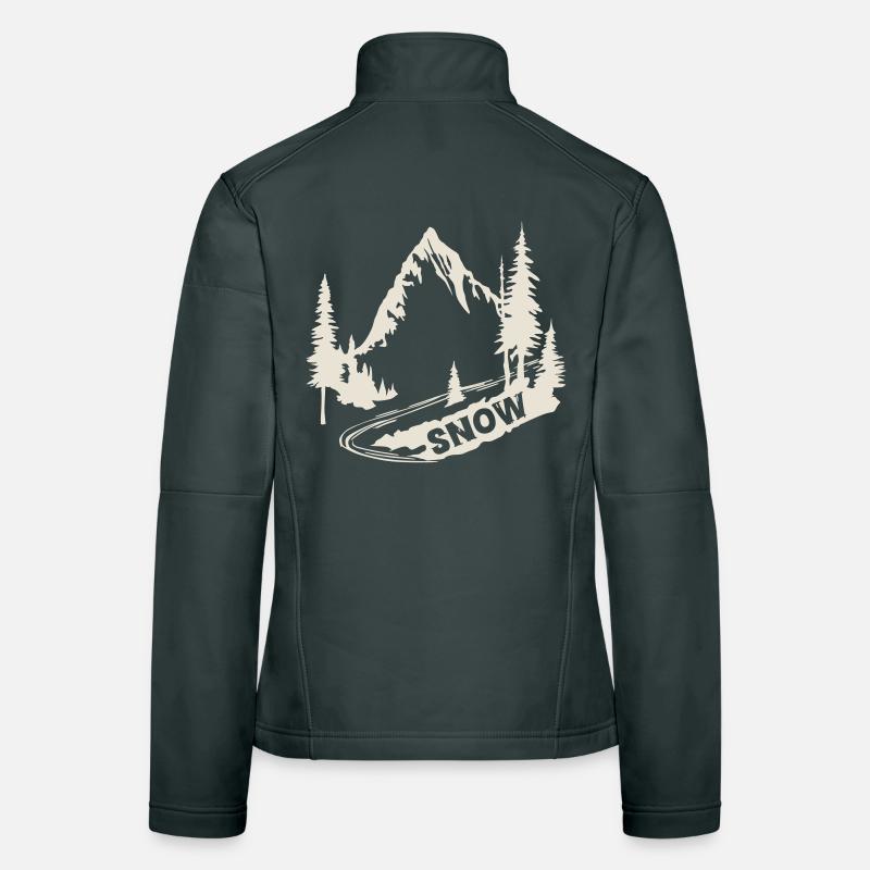 Snow Mountain [White] Women's Softshell Jacket