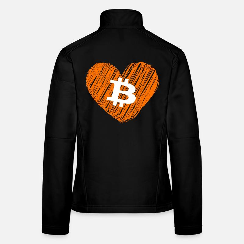 Bitcoin Crypto Cryptocurrency Splash Women's Softshell Jacket
