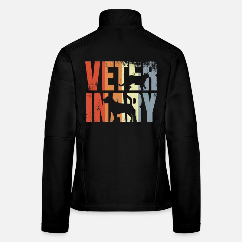 Retro Veterinary Women's Softshell Jacket