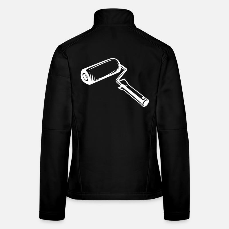 Farbroller Zeichnung Frauen Softshelljacke