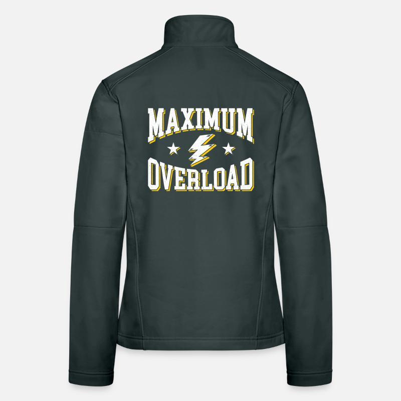Maximum Overload Bold Retro Print Women's Softshell Jacket