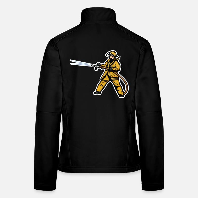 Firefighter Boy Women's Softshell Jacket