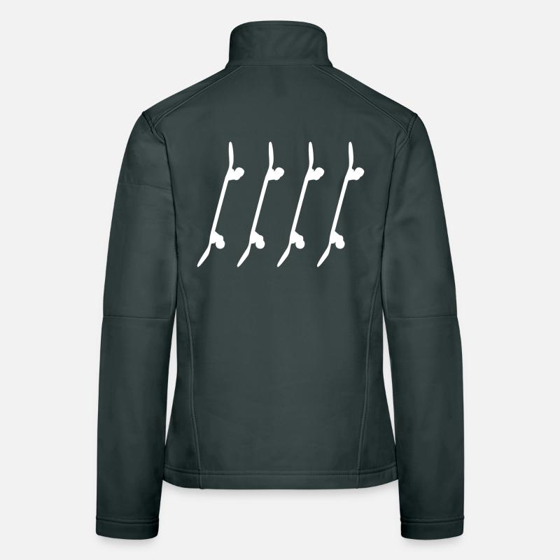 Skateboards Skizze Frauen Softshelljacke