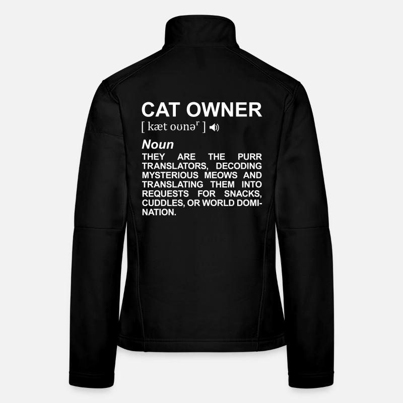 Terme du propriétaire du chat Veste en tissu softshell Femme