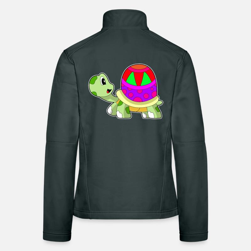 Turtle Easter Egg Women's Softshell Jacket