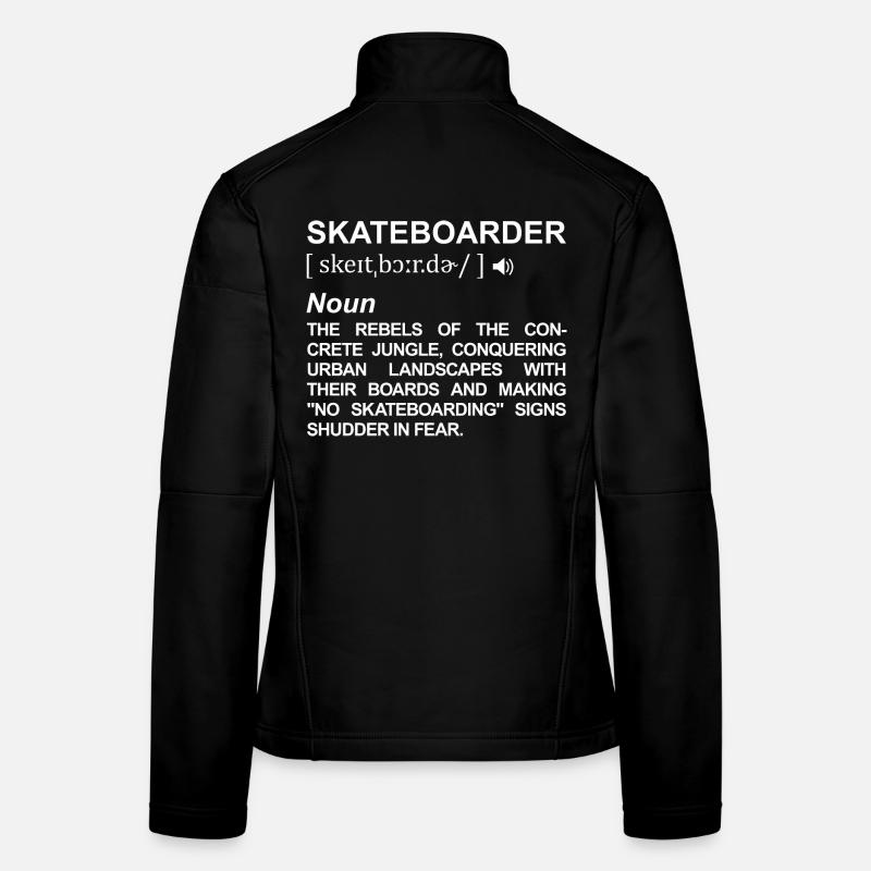 Skateboarder Definition Frauen Softshelljacke