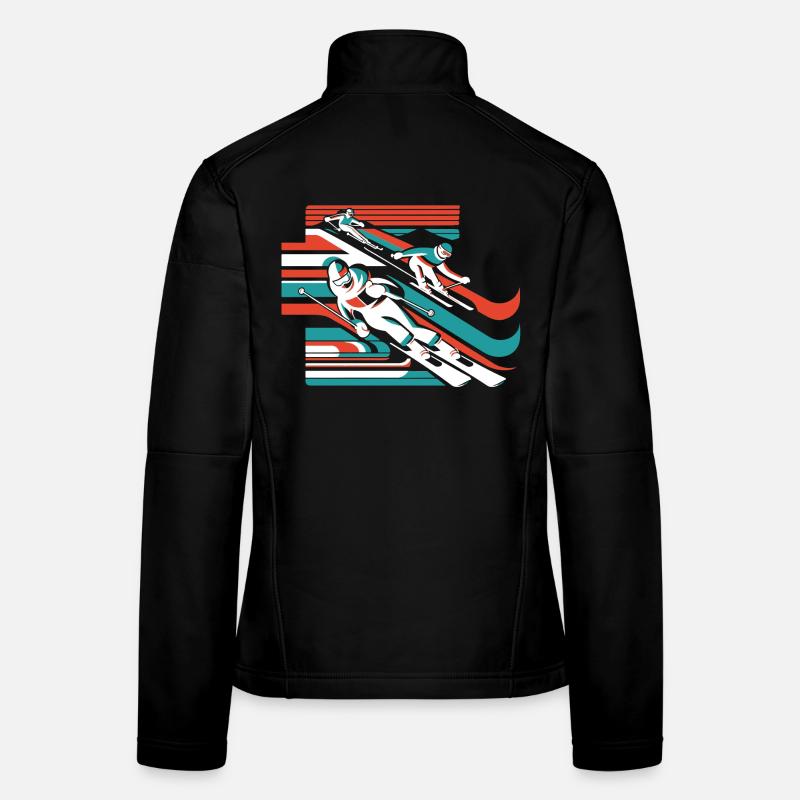 schifahren ski wintersport schnee winter Frauen Softshelljacke