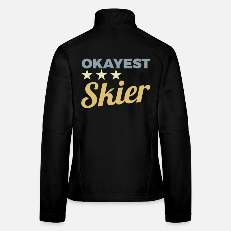 Durchschnittlicher Skifahrer Frauen Softshelljacke