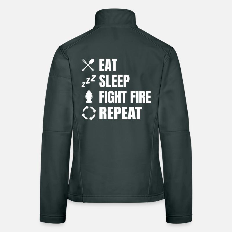 Firefighters Schedule Women's Softshell Jacket