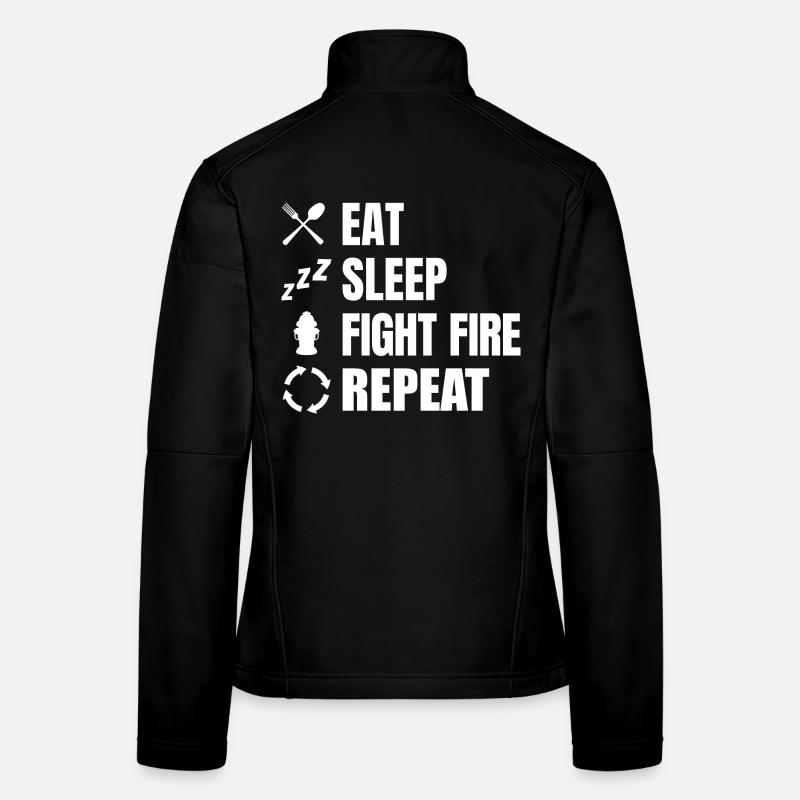 Firefighters Schedule Women's Softshell Jacket