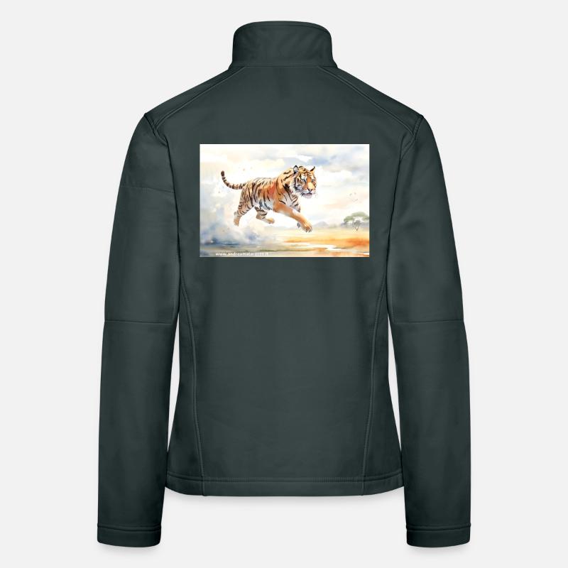 Tiger en action Veste en tissu softshell Femme