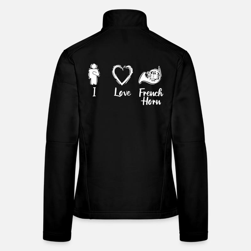 J’aime le cor français Veste en tissu softshell Femme