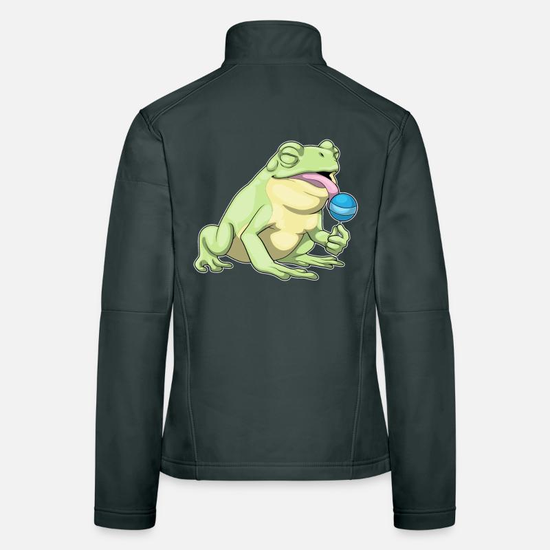 Sucette grenouille Veste en tissu softshell Femme