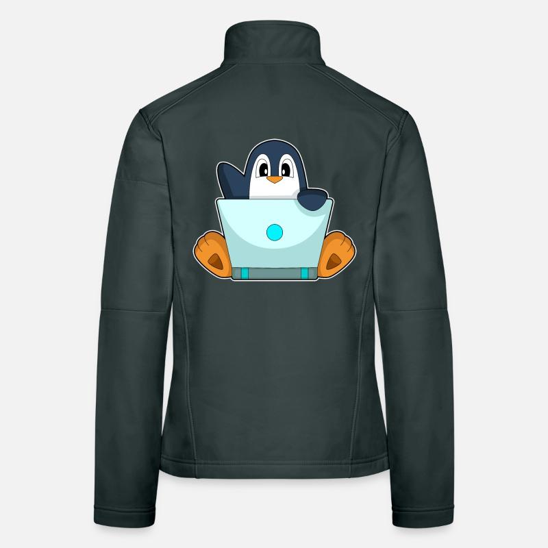 Penguin Laptop Women's Softshell Jacket
