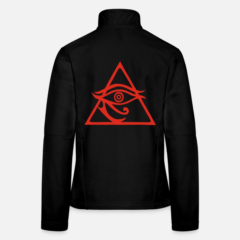 La pyramide rouge du dieu Horus Veste en tissu softshell Femme