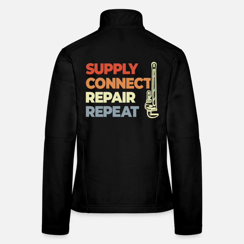Plumber Saying Women's Softshell Jacket