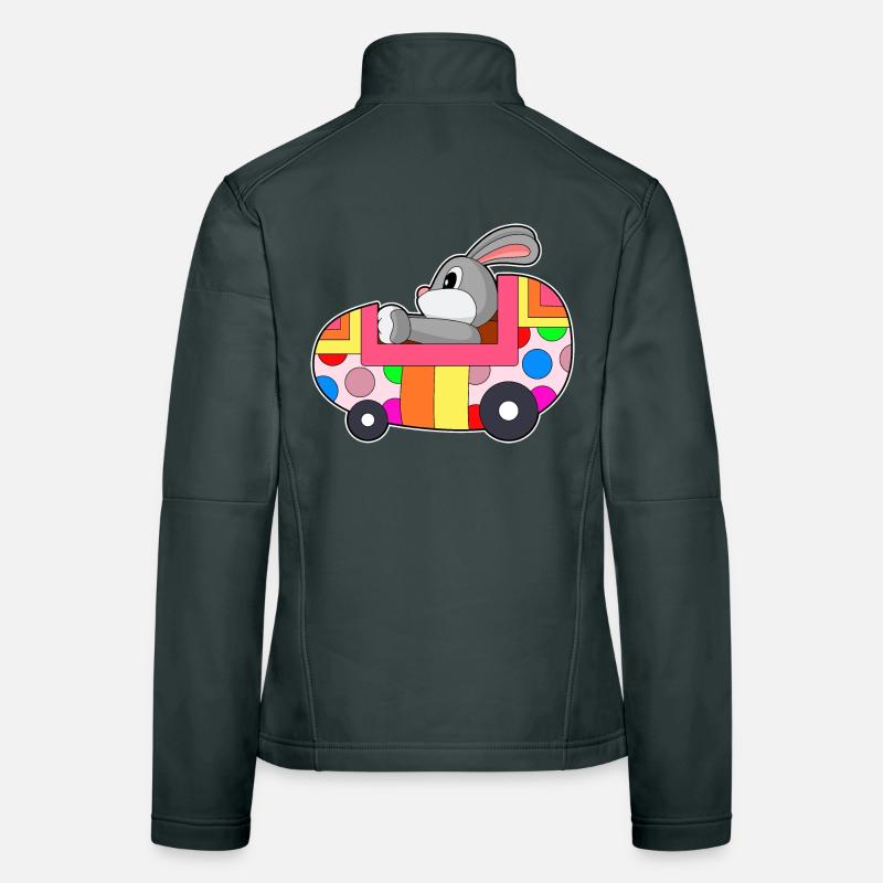 Bunny Easter Car Women's Softshell Jacket