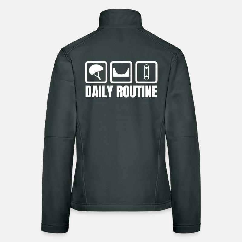 Routine du patineur Veste en tissu softshell Femme