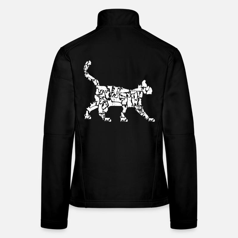 Cat Drawing Women's Softshell Jacket