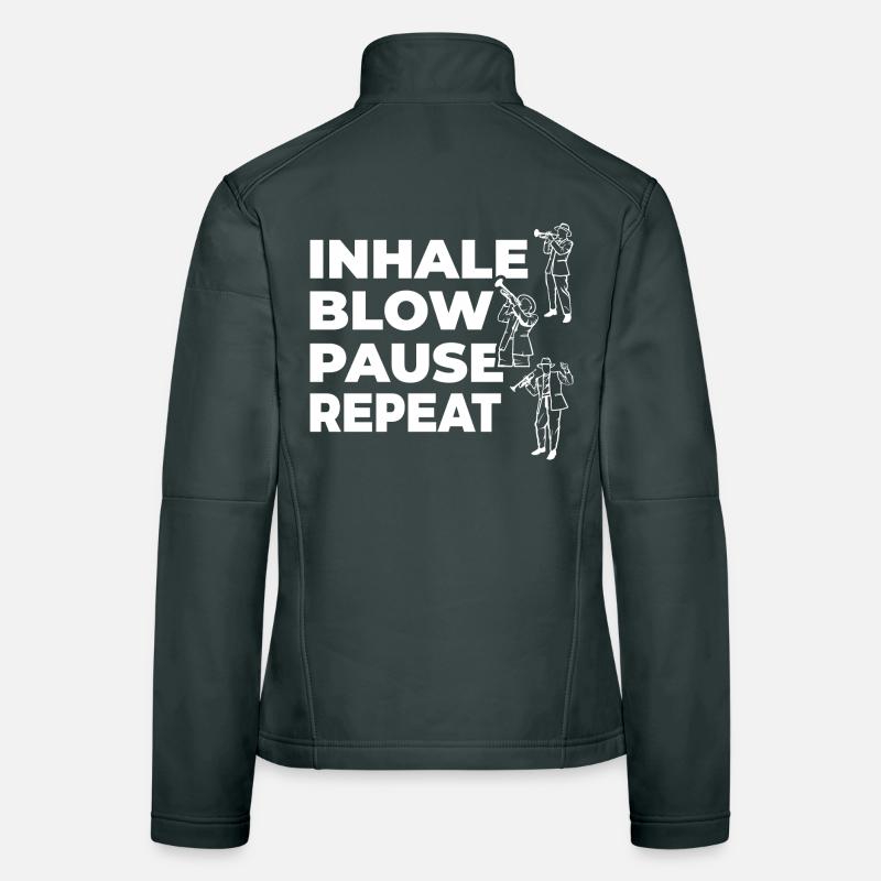 Inhale, exhale, pause, repeat Women's Softshell Jacket