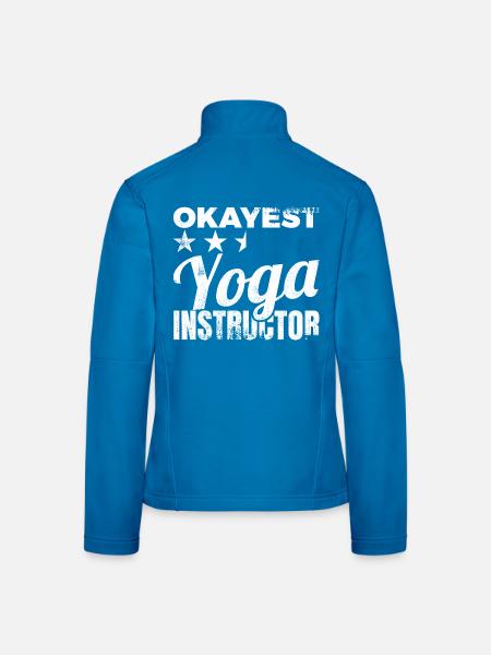 Average Yoga Teacher - Women's Softshell Jacket - mouse grey - Back