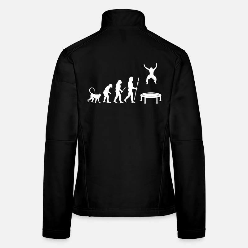 Développement de sauts de trampoline Veste en tissu softshell Femme