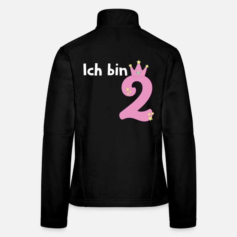 Ich bin schon 2 Mädchen 2 Jahre alt Frauen Softshelljacke