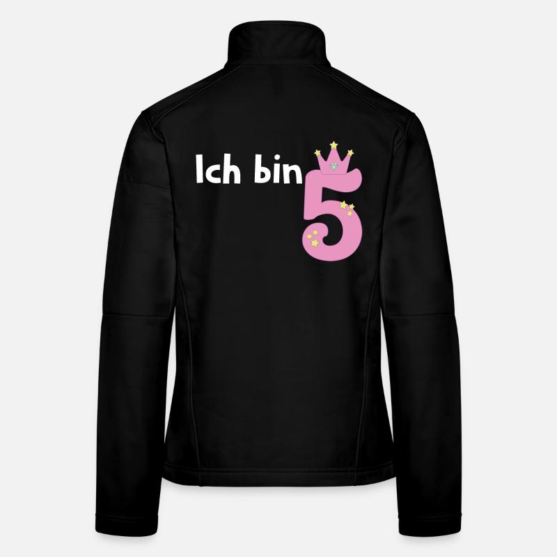 Ich bin schon 5 Mädchen 5 Jahre alt Frauen Softshelljacke