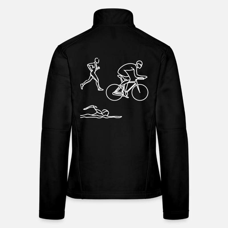 Triathlon Drawing Women's Softshell Jacket