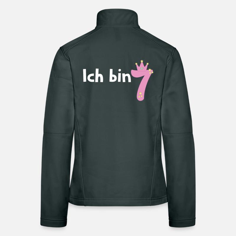 Ich bin schon 7 Mädchen 7 Jahre alt Frauen Softshelljacke