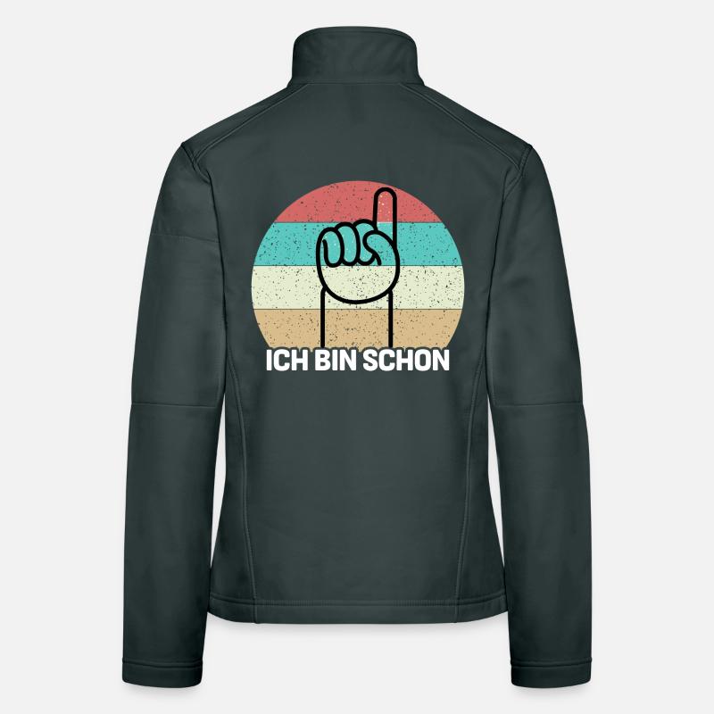 Ich bin schon 1 Frauen Softshelljacke