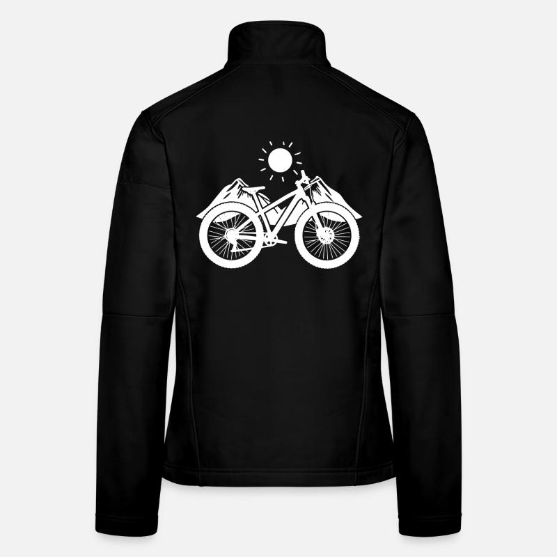 Mountain Bike Graphics Women's Softshell Jacket