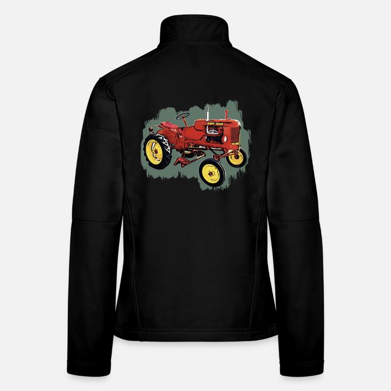 Traktor M H Pony - Frauen Softshelljacke - Schwarz