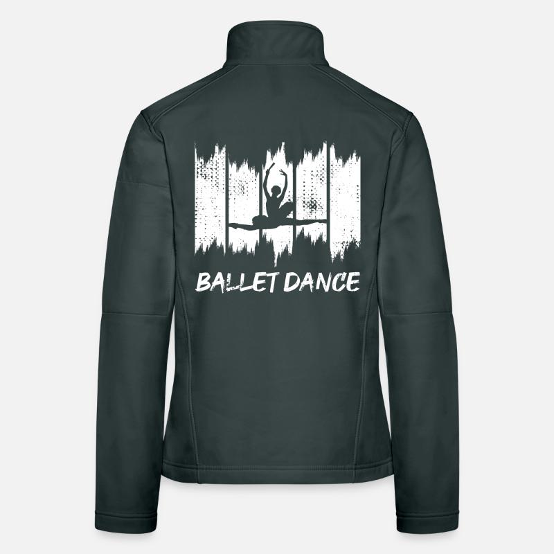 Funny Ballet Dancer Women's Softshell Jacket