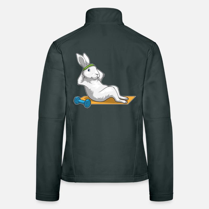 Bunny Abdominal Training Bodybuilding Veste en tissu softshell Femme