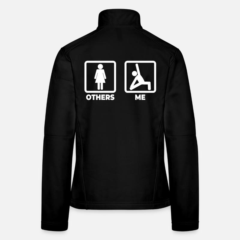 Figurines de yoga en bâton Veste en tissu softshell Femme