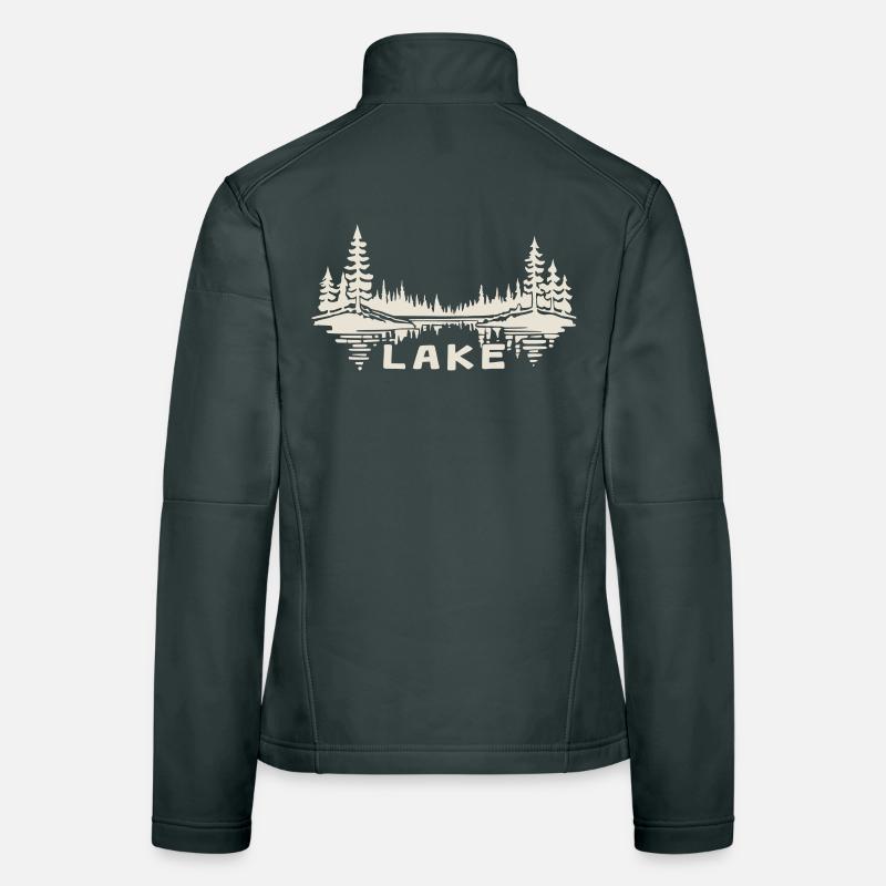 Lake Reflection [White] Women's Softshell Jacket