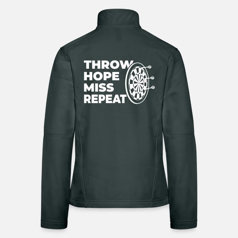 throwing, hoping, missing, repeating Women's Softshell Jacket